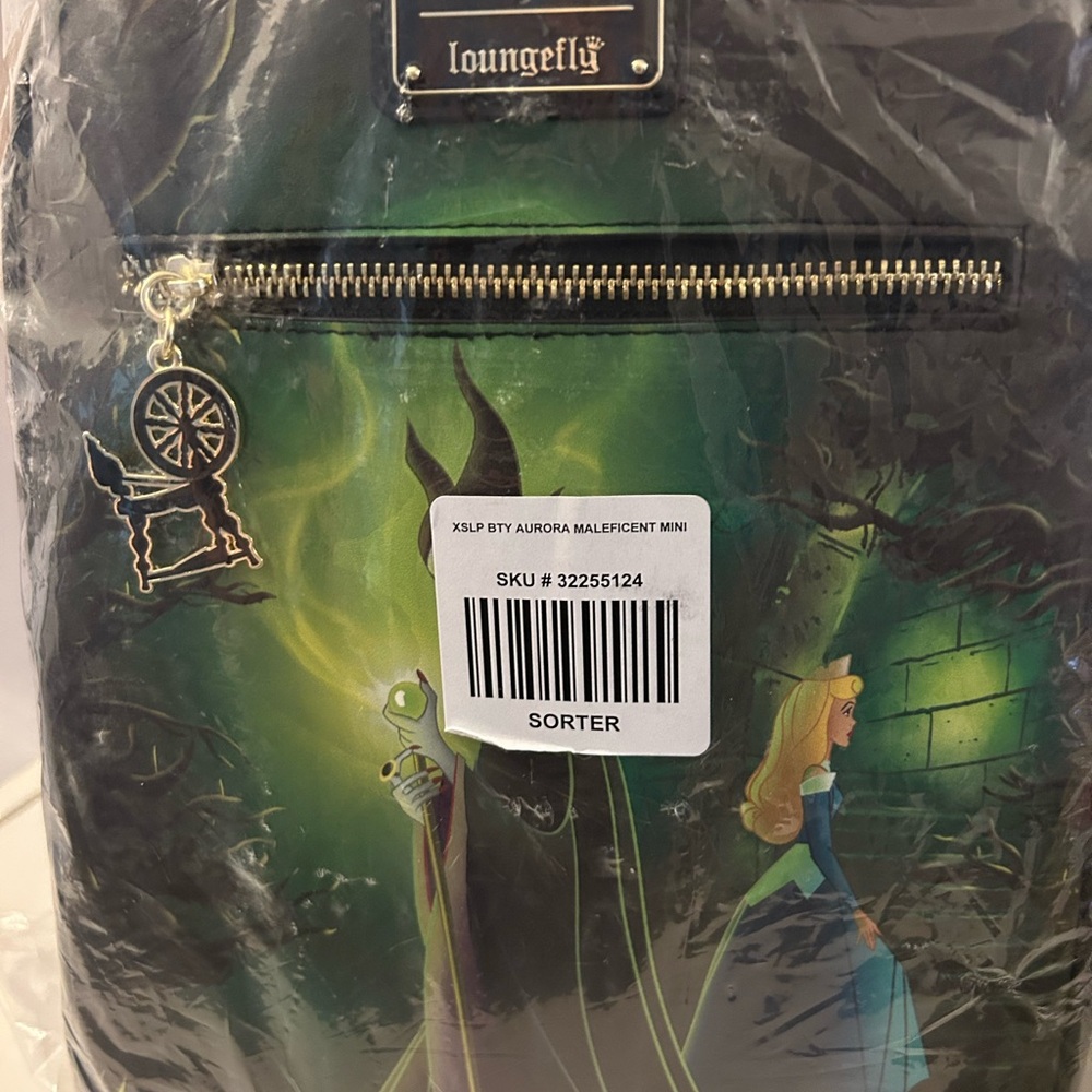 Loungefly Enchanted Green and Black Backpack